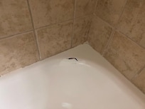 Tube in the master bath was cracked in two places
