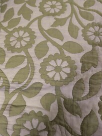 Close up of the beautiful comforter.