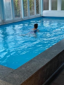 Pool in benutzung