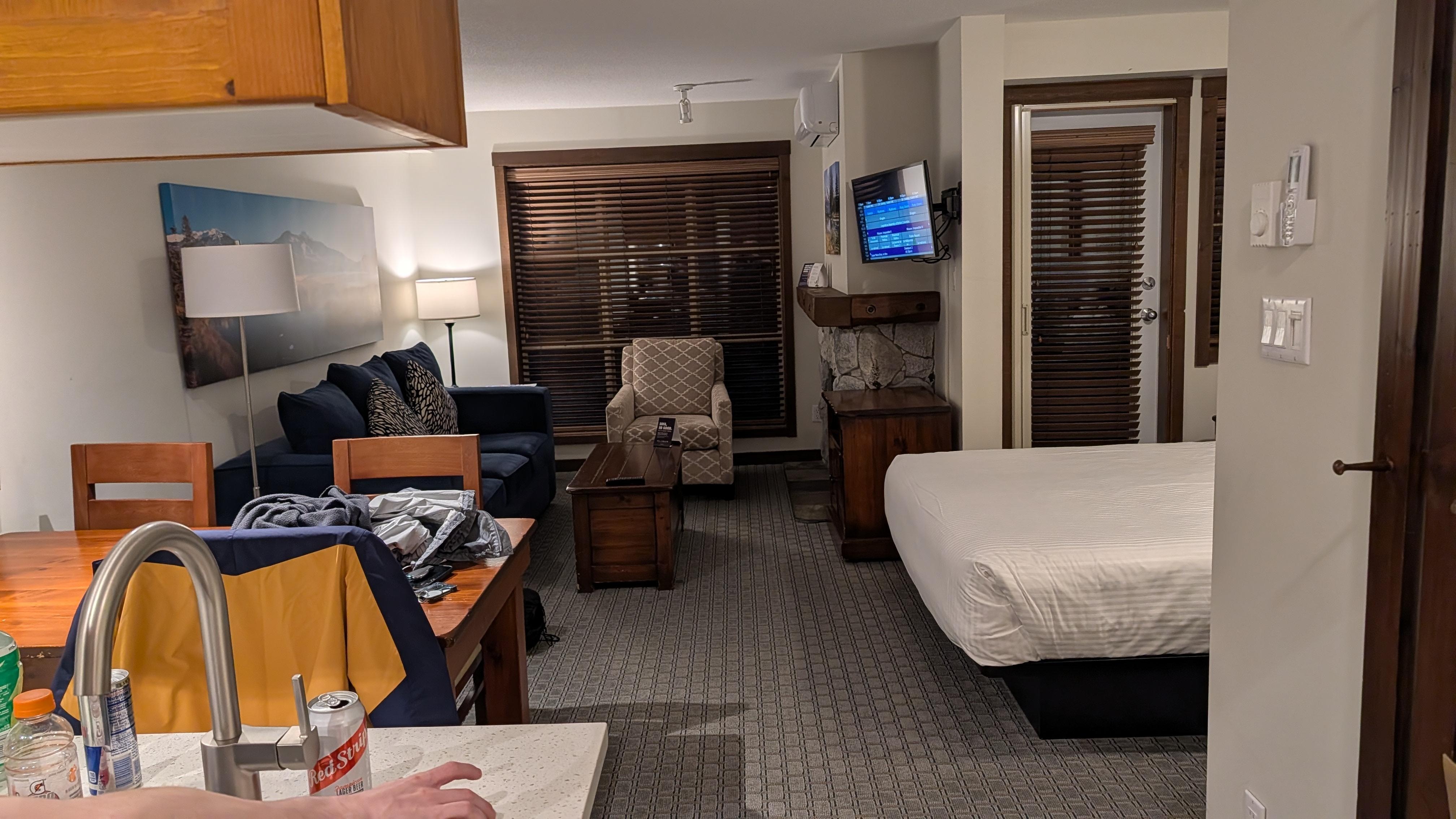 Room: Queen bed and sofa bed