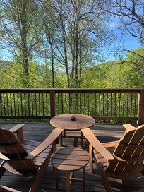 Upper back porch view