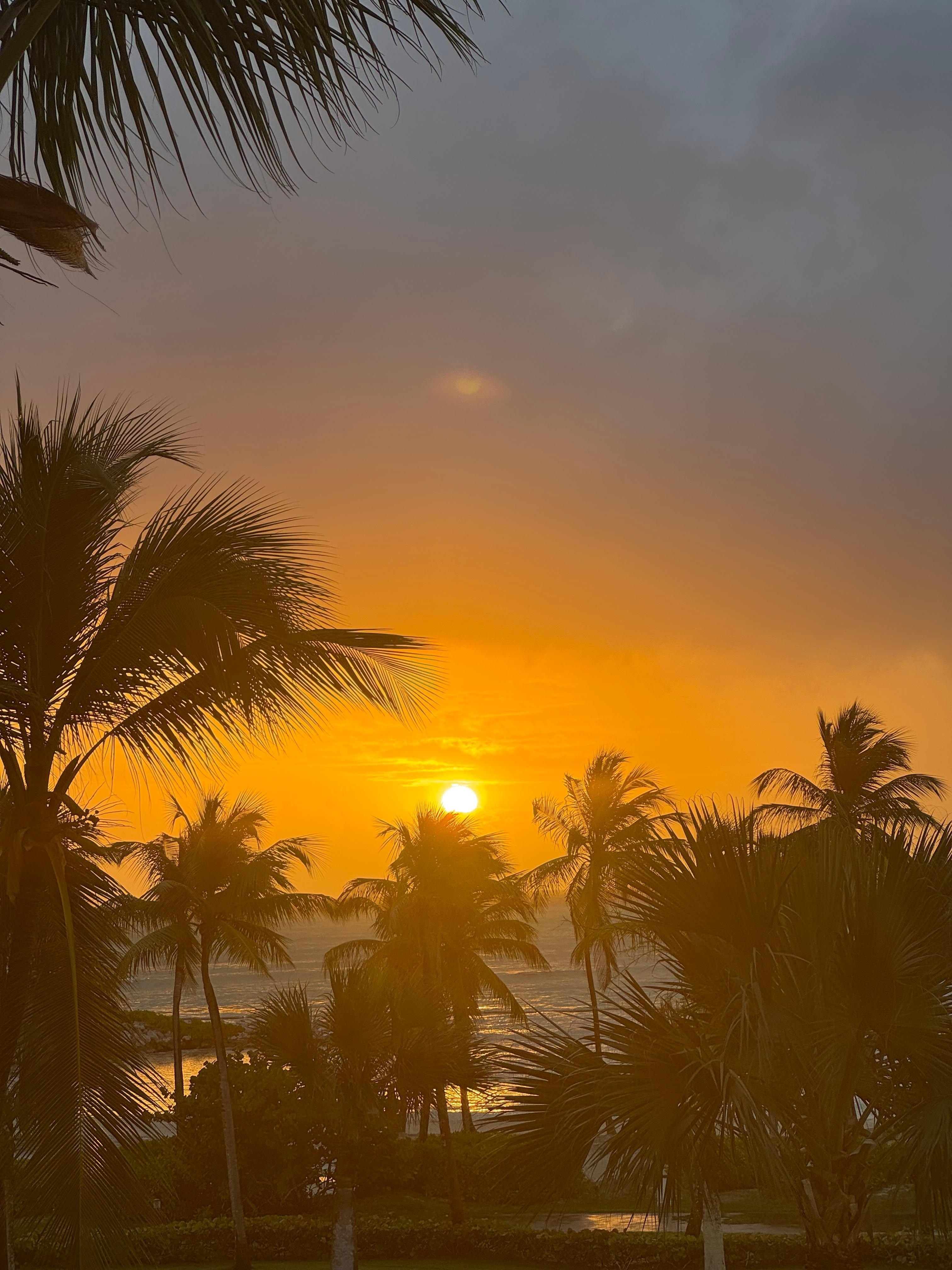 Sunrise from the balcony 
