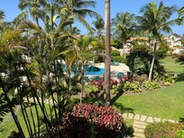 Blick vom Balkon (erster Pool)