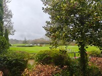 Wet Sunday morning, course closed, so off to breakfast