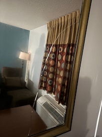 broken mirror, ants on ac unit