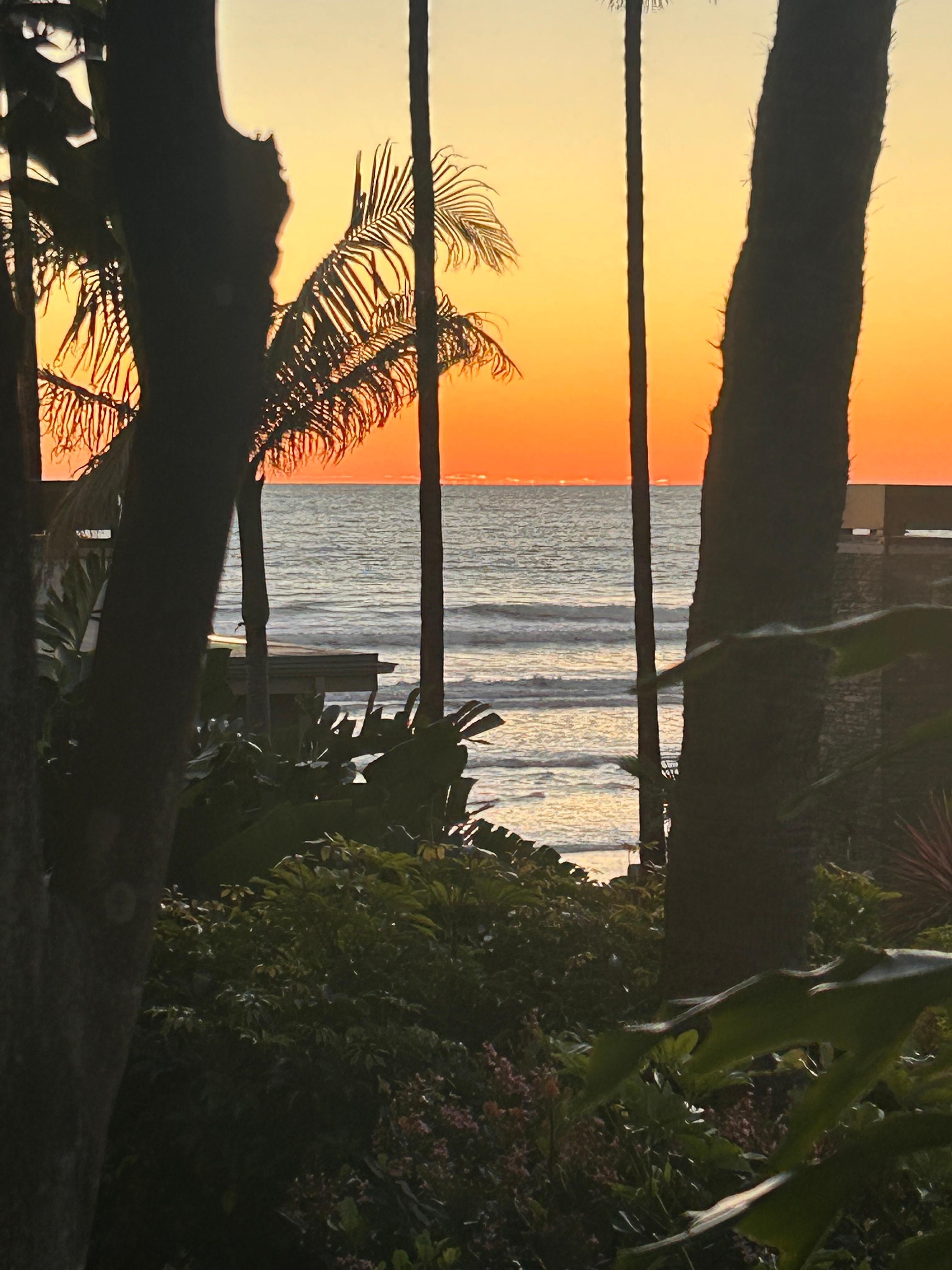 Sunset from the balcony 