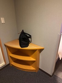 棚があるのは良かった。