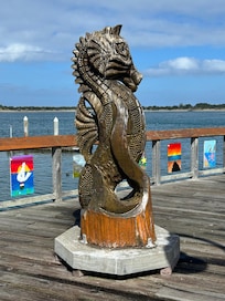 The marina accross the street