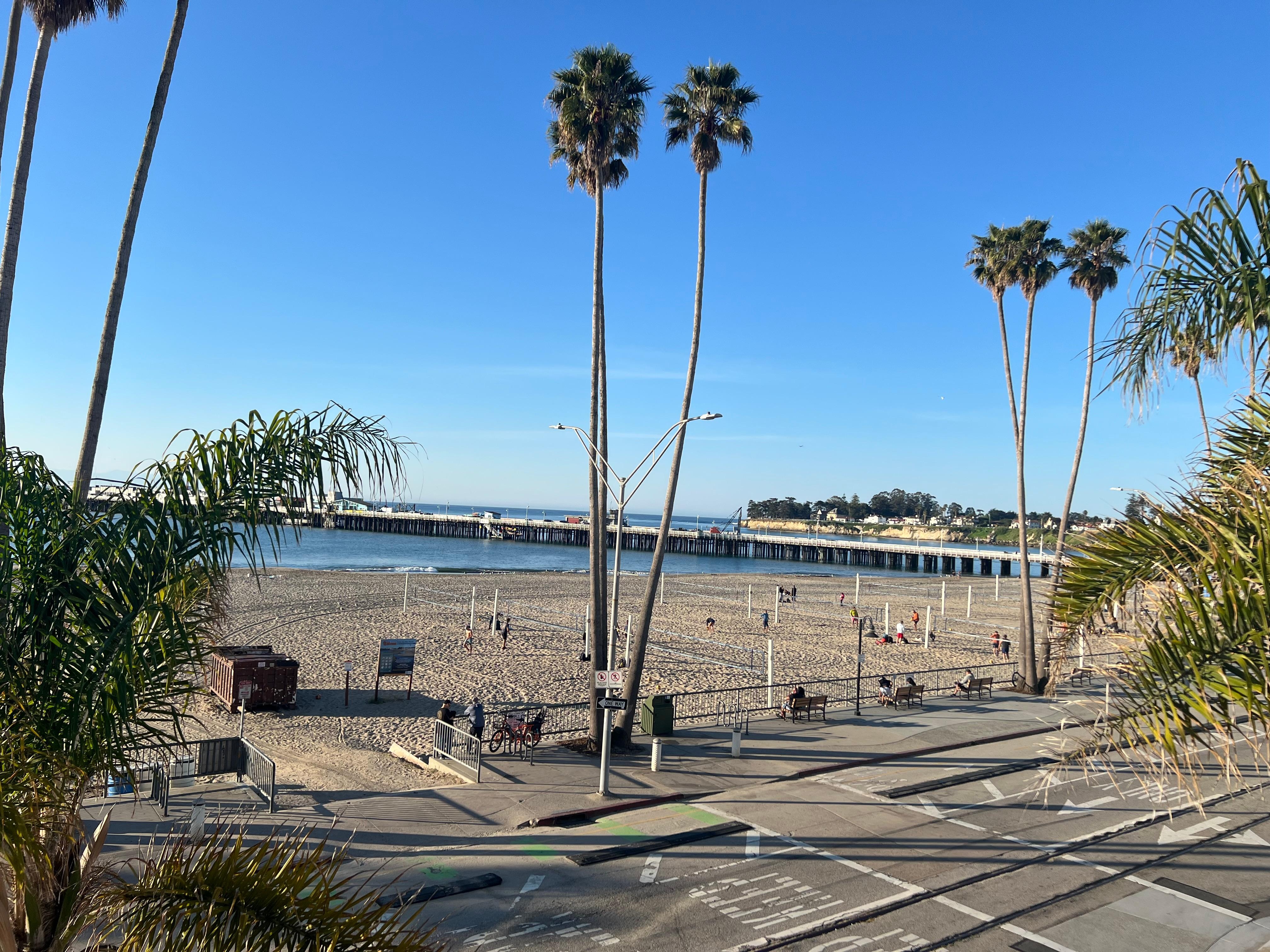 View from our balcony overlooking the beach.