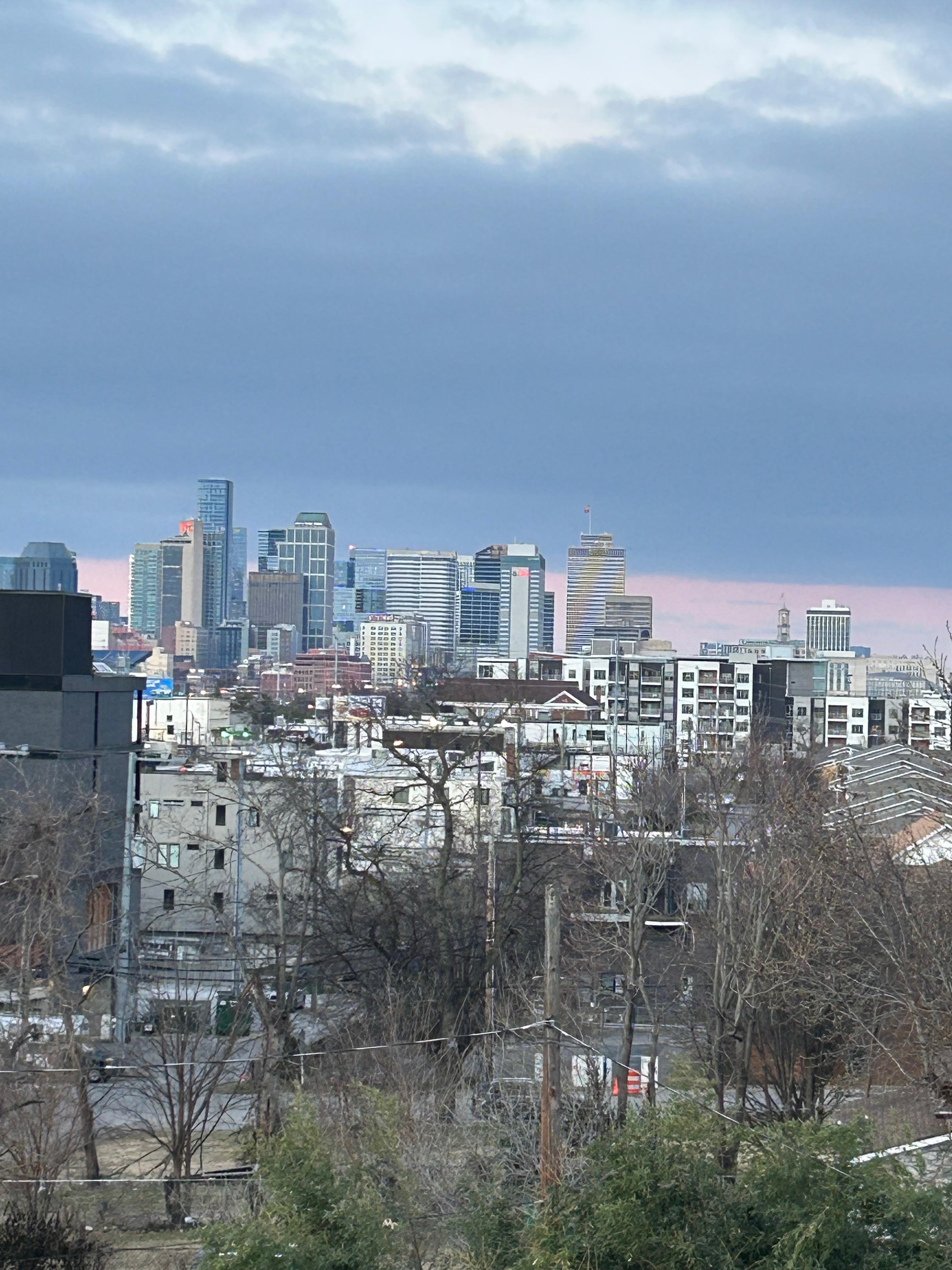 View from the roof top deck. 