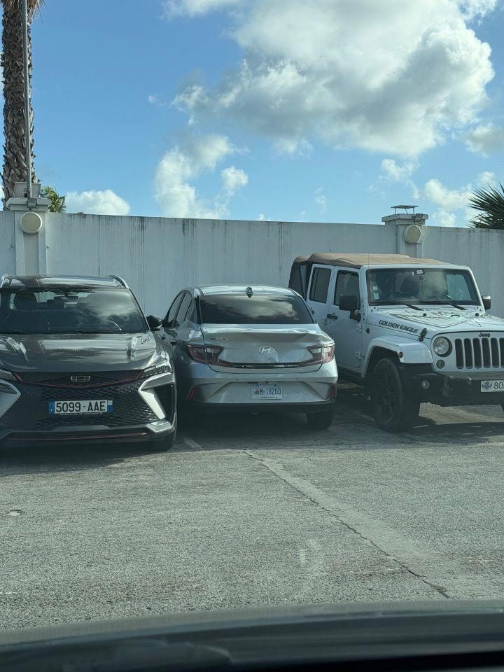 Parking situation was tight.