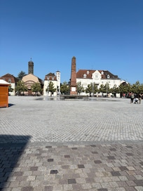 Town in France across the 3 countries pedestrian bridge