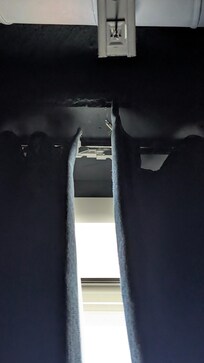 curtains would not shut all the way