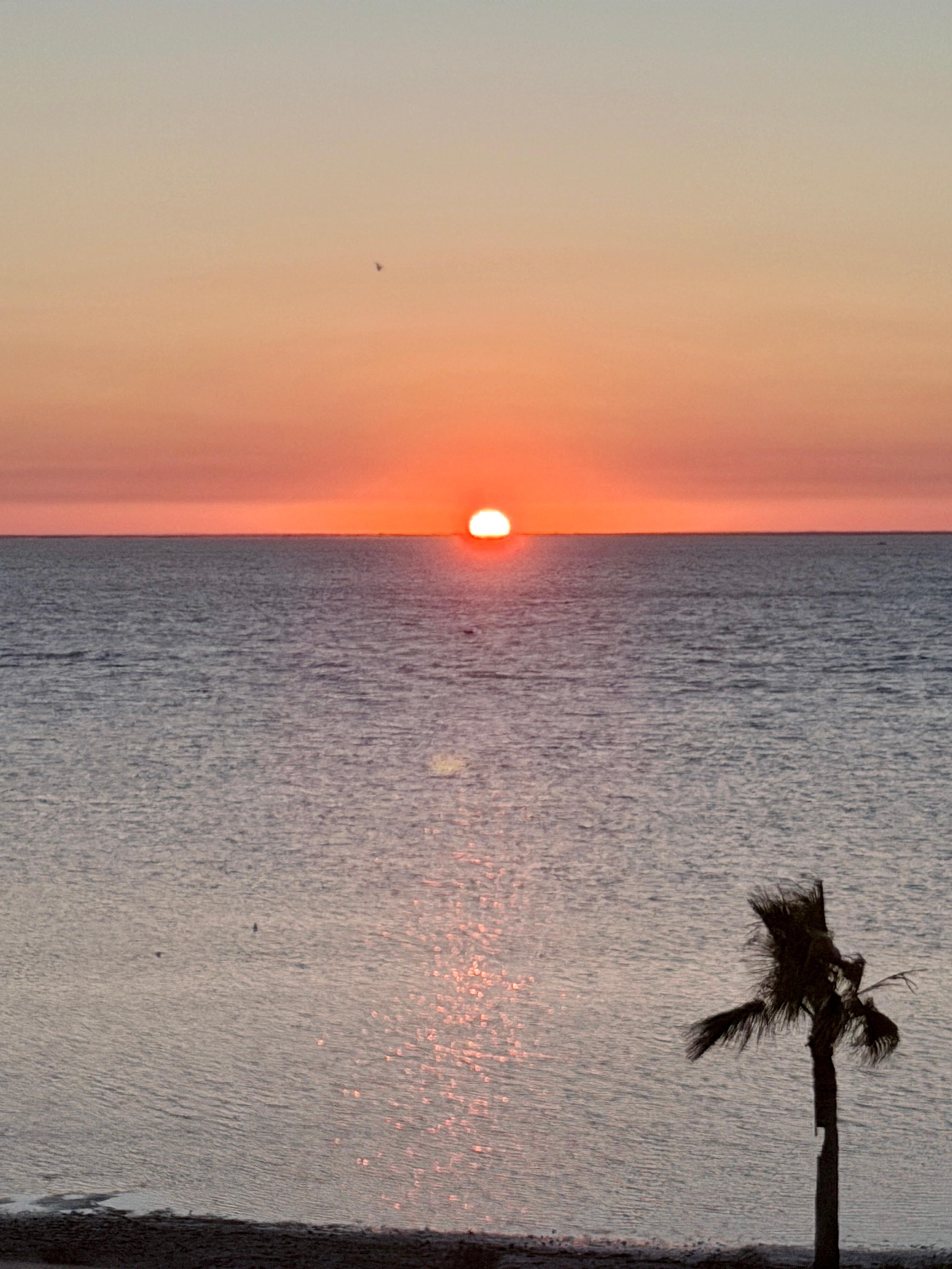 Sunrise from the deck 