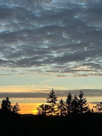 Sunset from deck