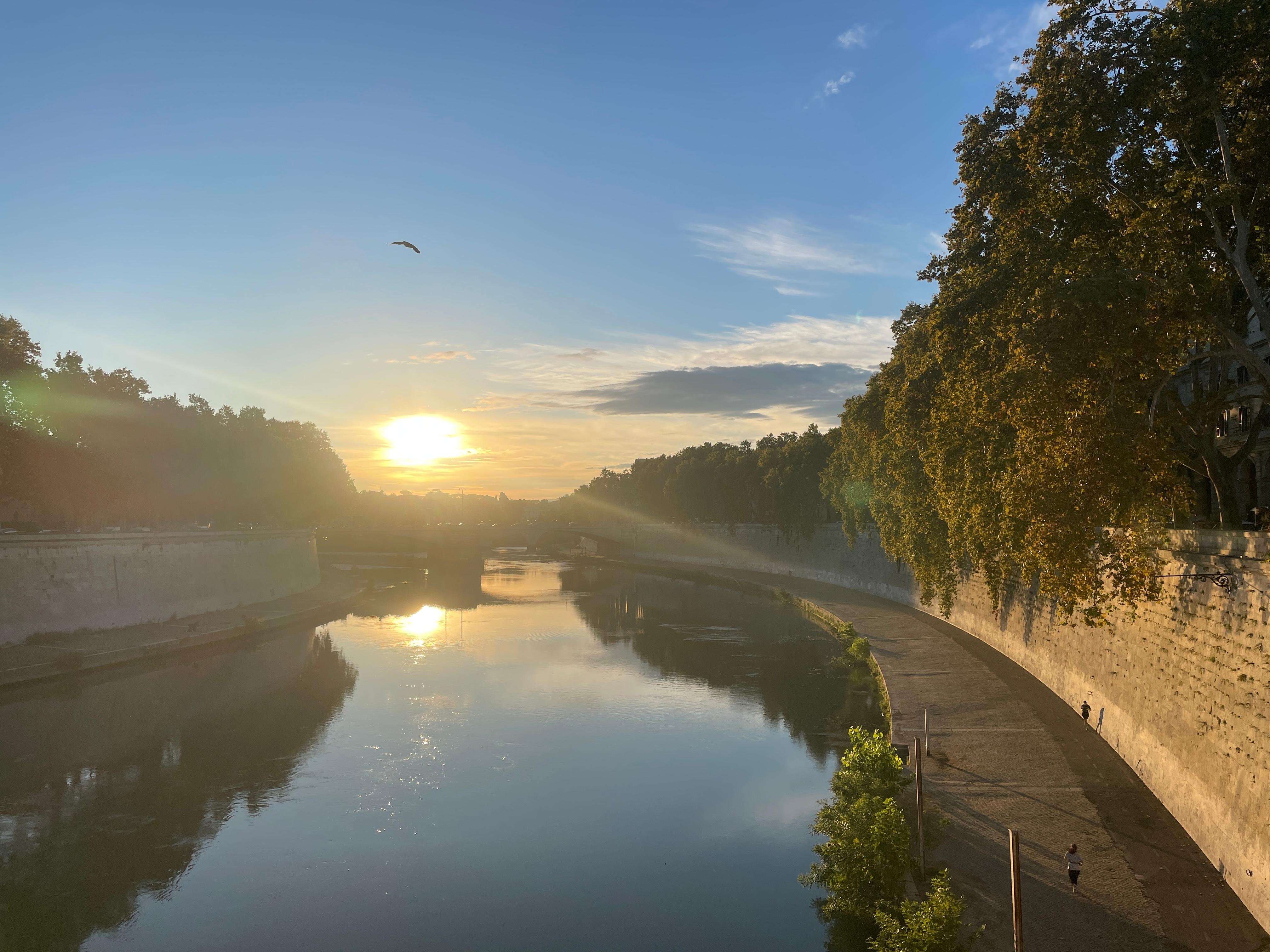 Tiber 1 Minute von der Wohnung entfernt