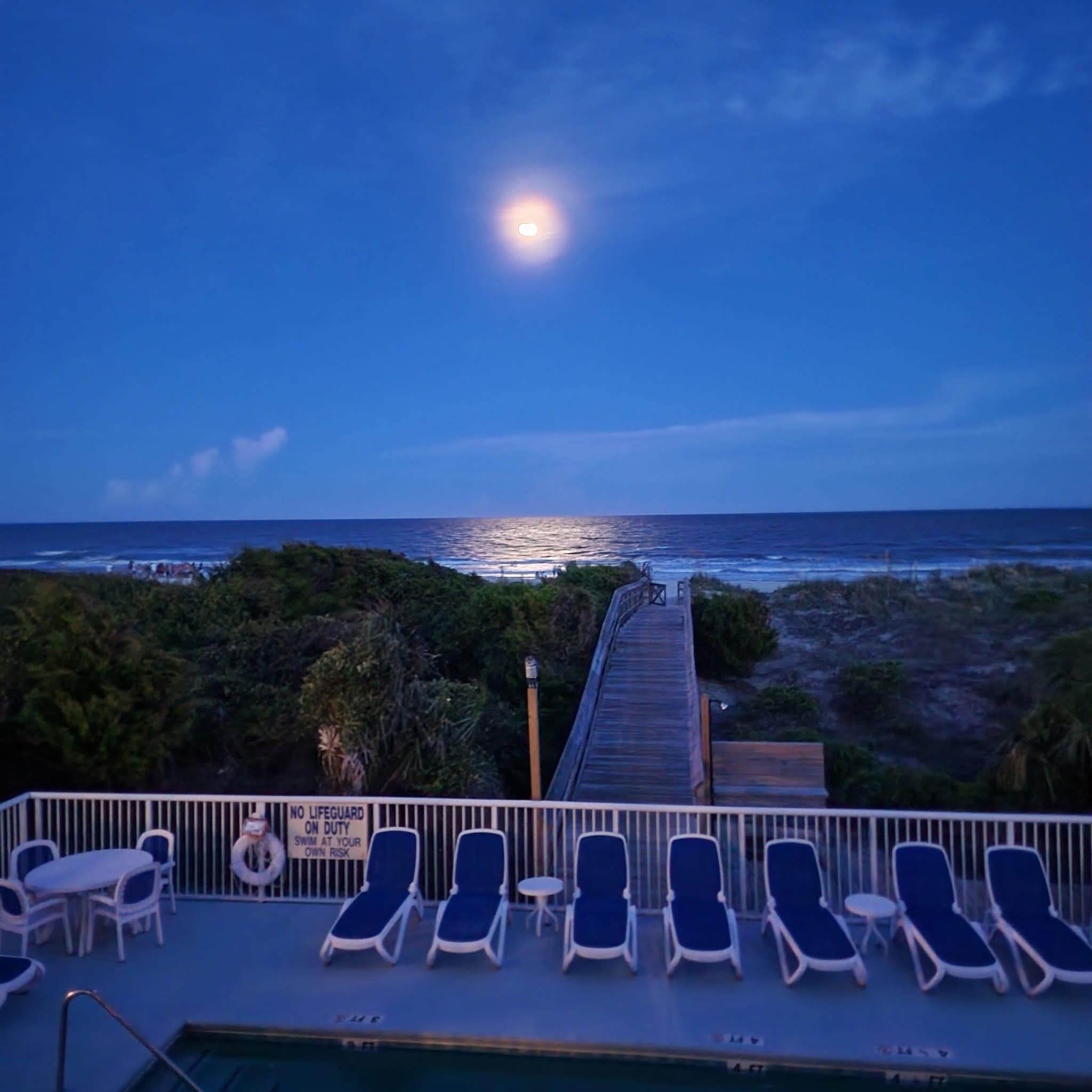 Beautiful view from our balcony one evening. 