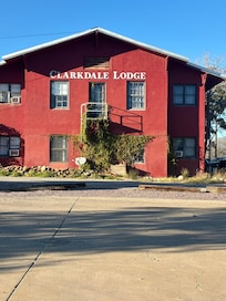The outside of the lodge