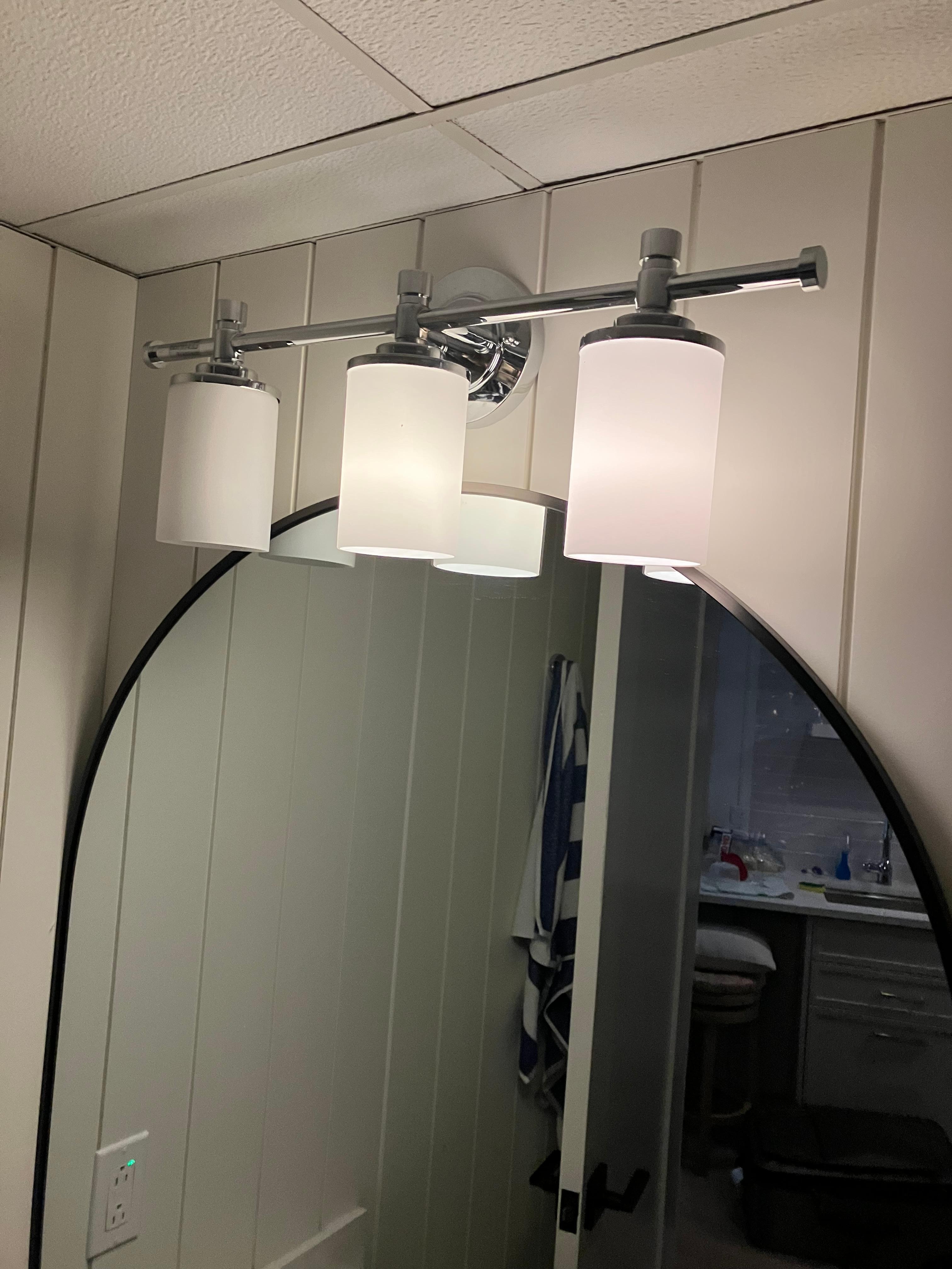 Burnt bathroom light