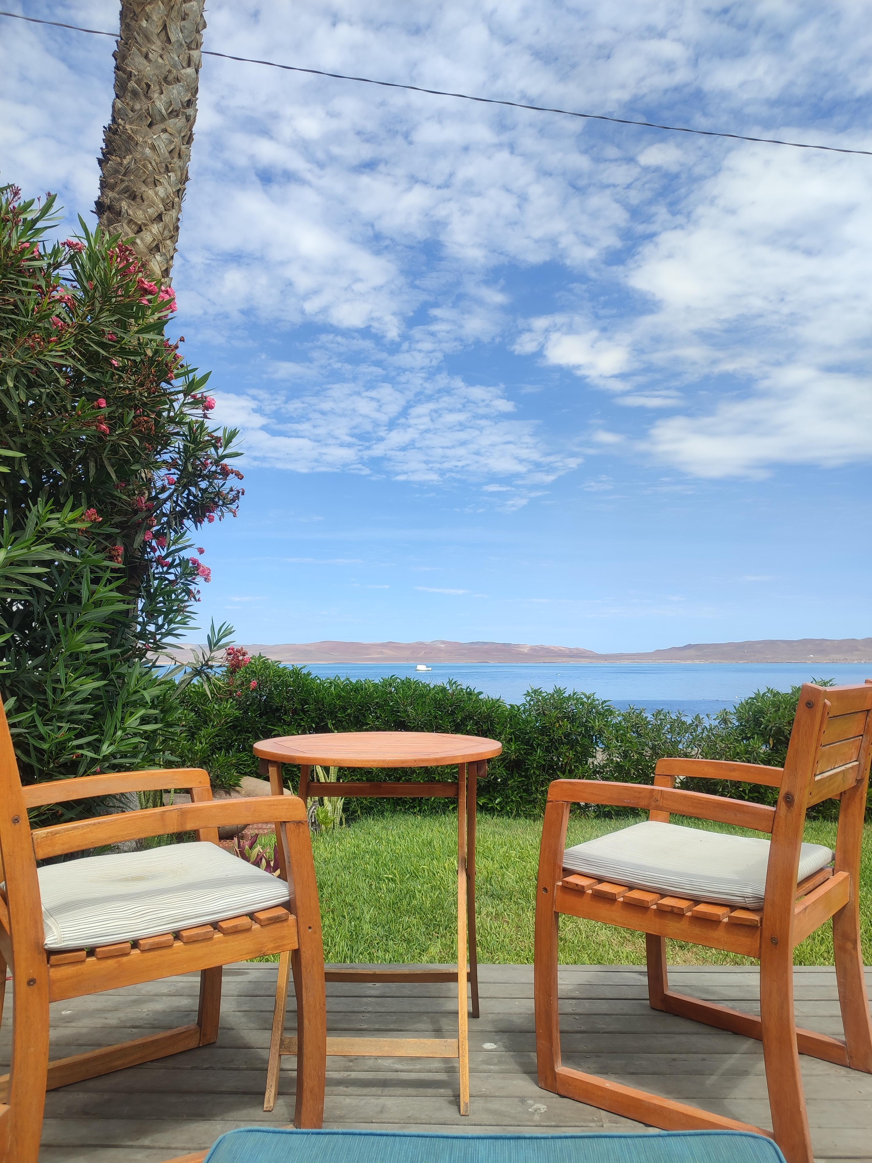 Netter Sitzplatz mit herrlicher Aussicht