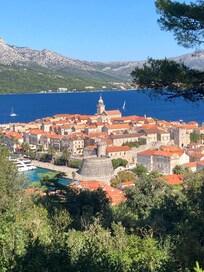 View of Korcula from overlook