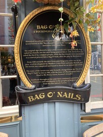 This pub Called Bag o Nails use to be run under the William Younger brewery going back to the 70/80s.Strongly recommend you book on line.Greene King run.Fantastic meal.Service was great.This was my first visit since 1980.