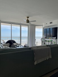 From kitchen table looking out.