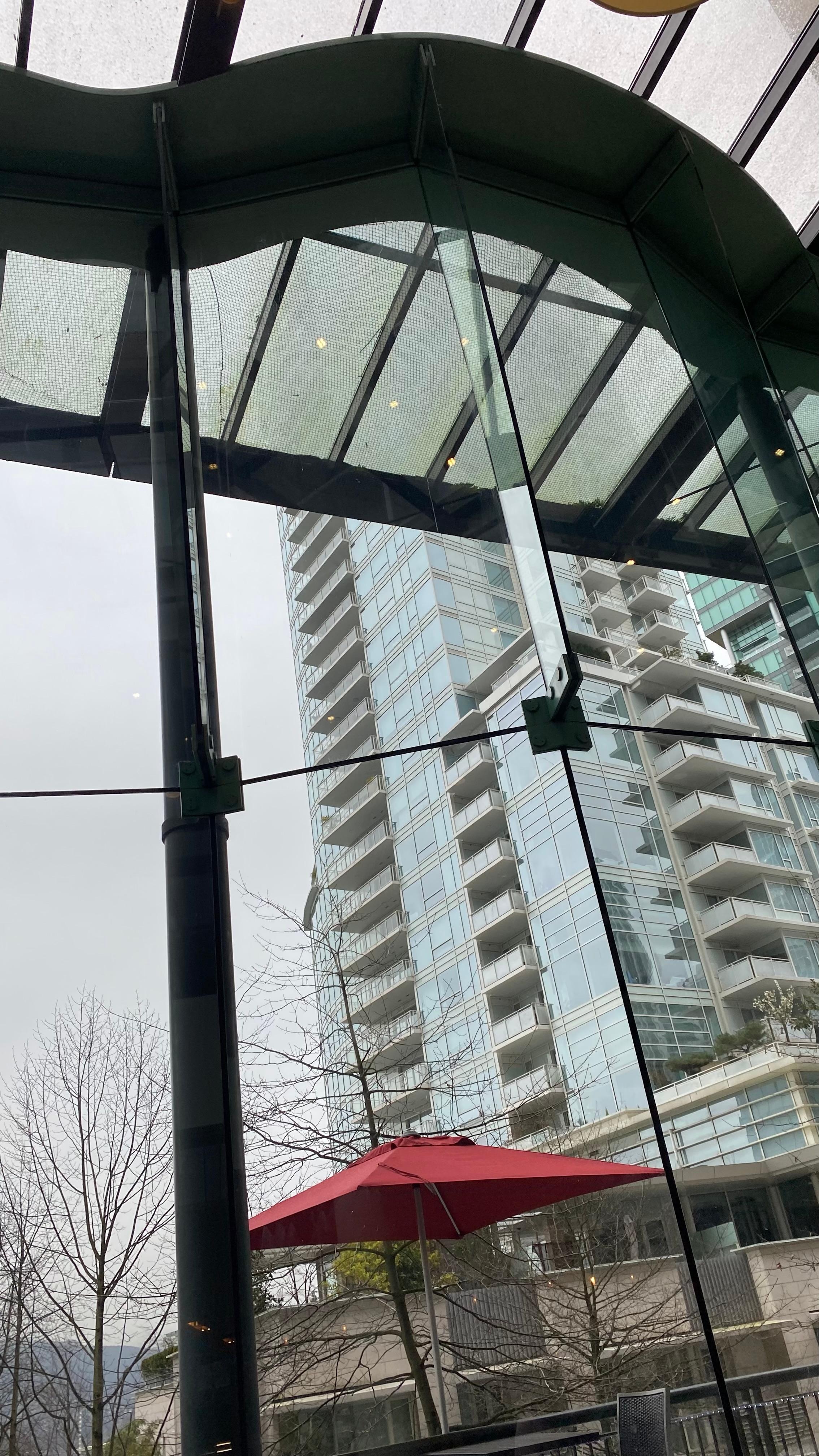 View from the hotel restaurant