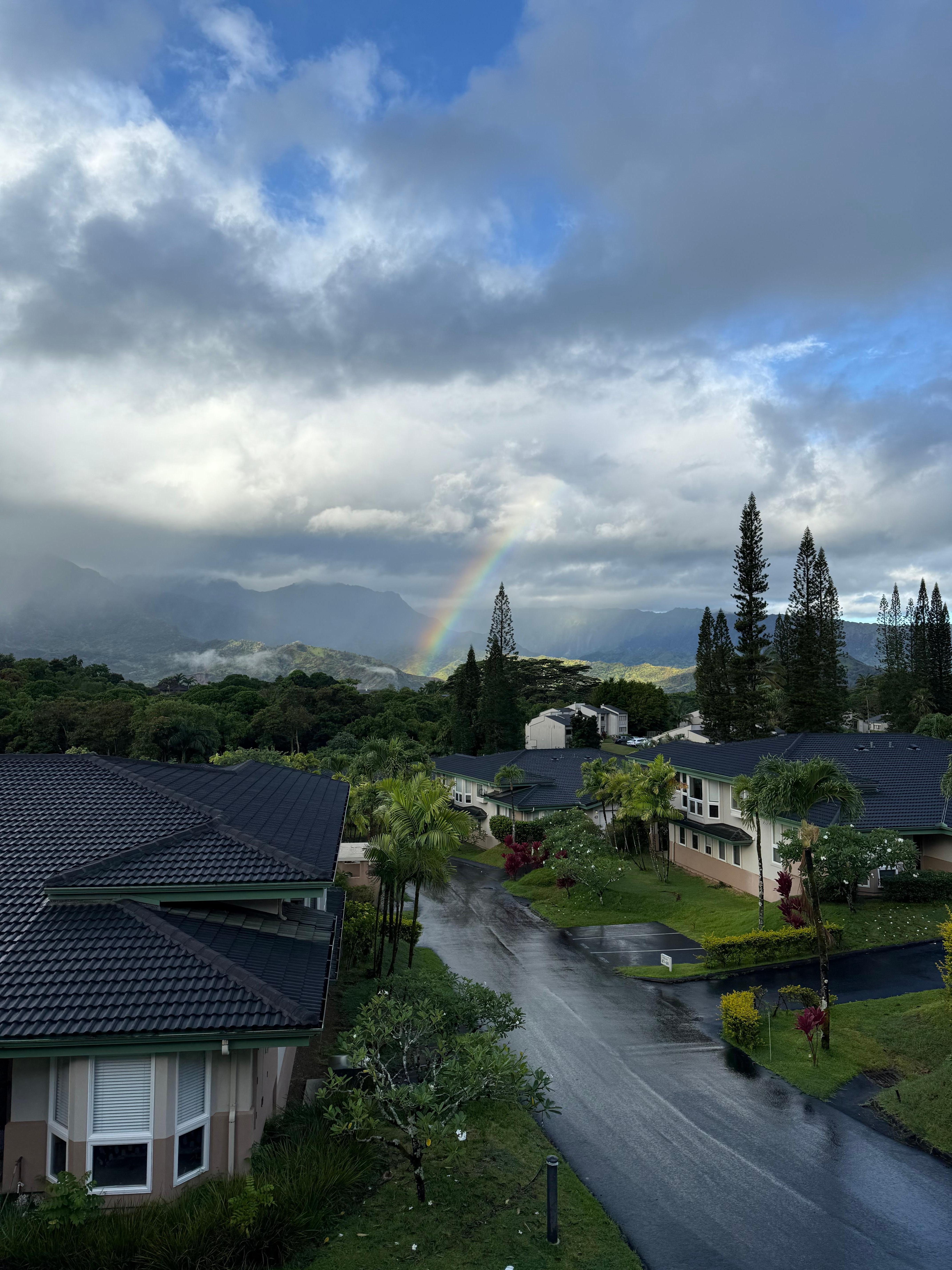 Lovely rainbow from our porch