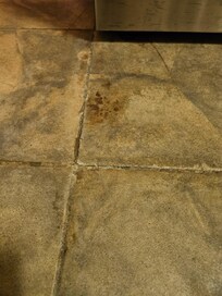 dirty kitchen floor