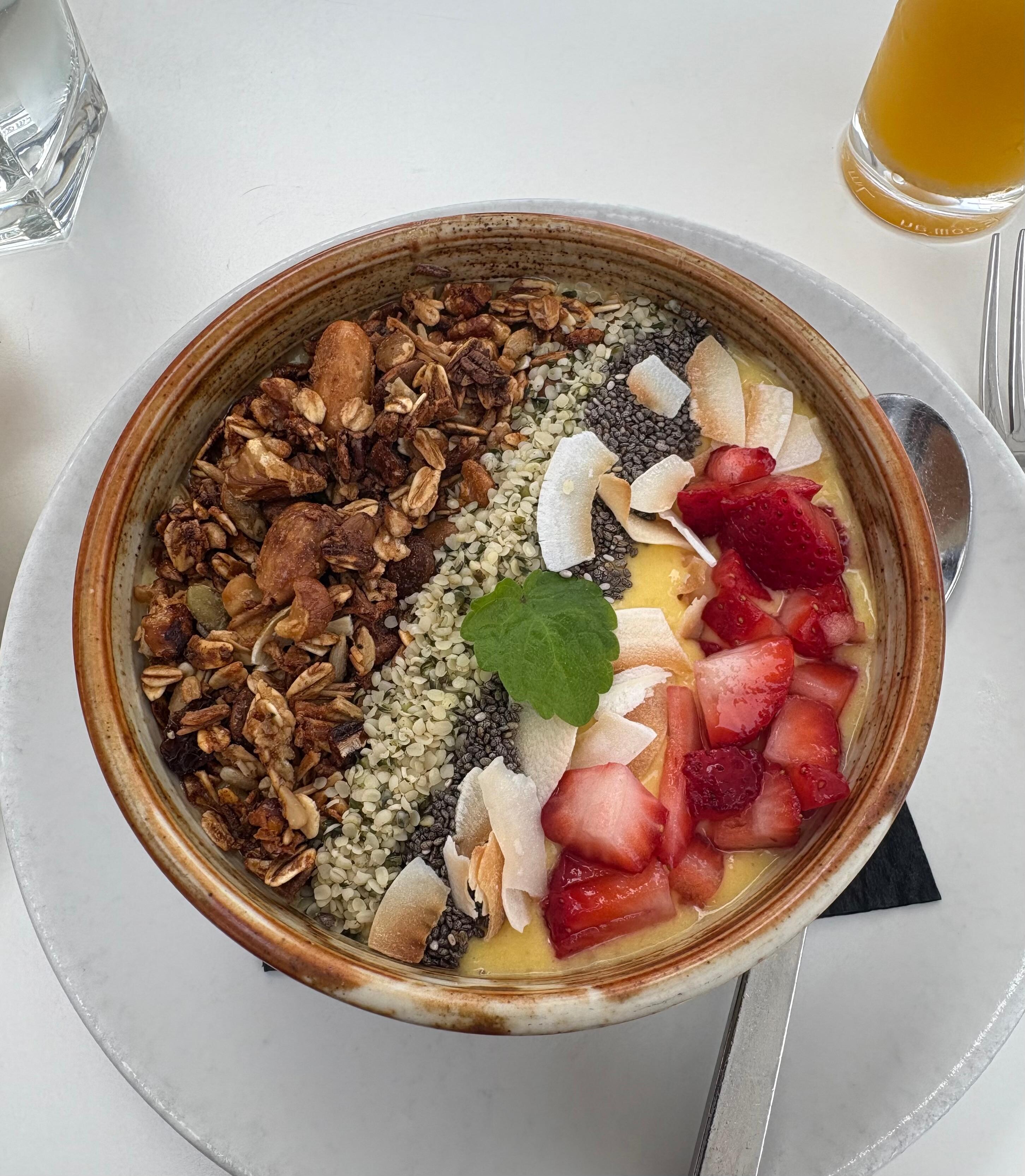 Smoothie bowl at Kōst. 
