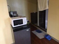 toilet and shower area