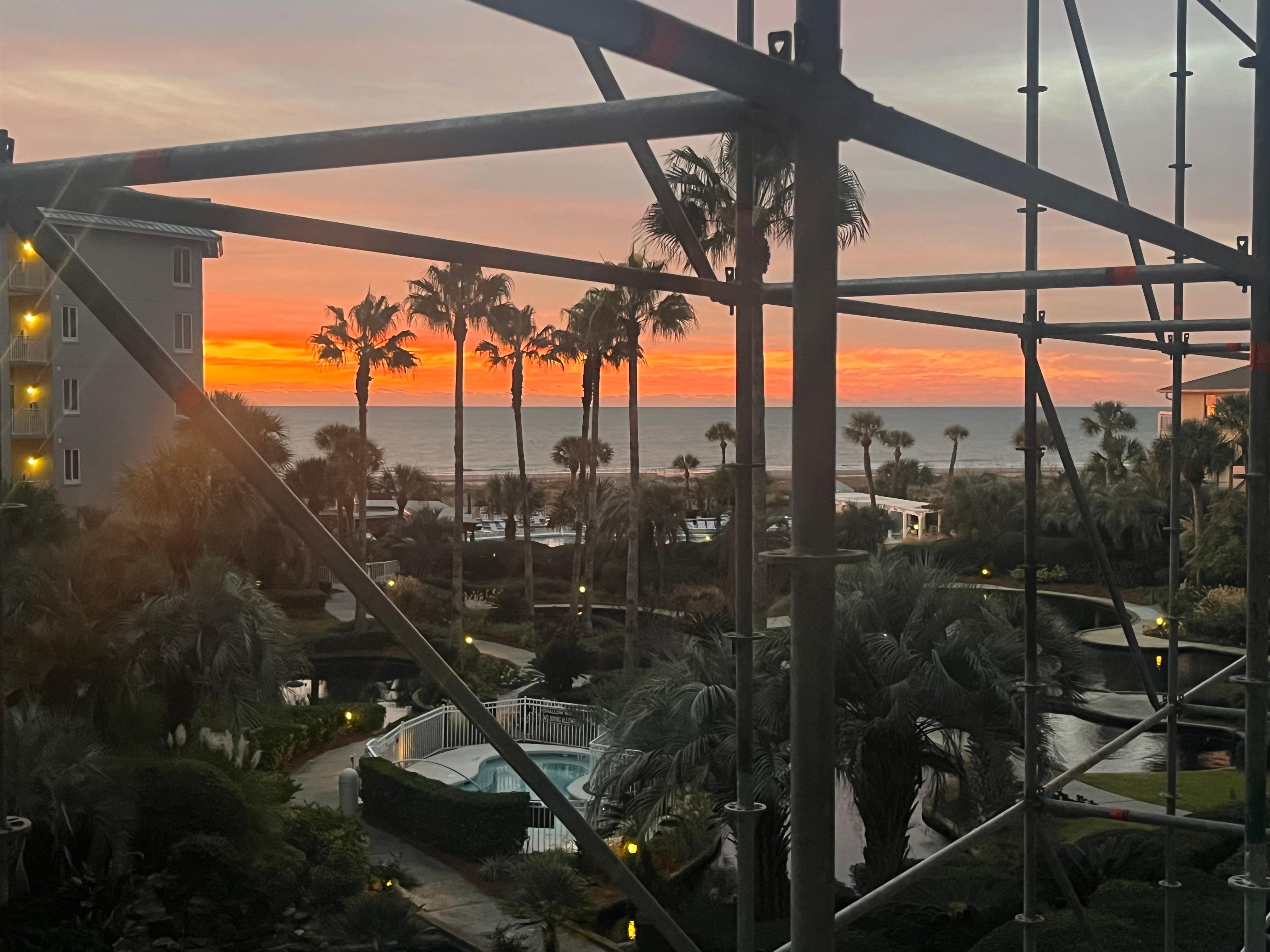 Beautiful view despite the scaffolding