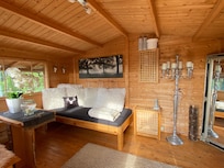 Ferienhäuschen am Ferienhaus, quasi zwei für eins.