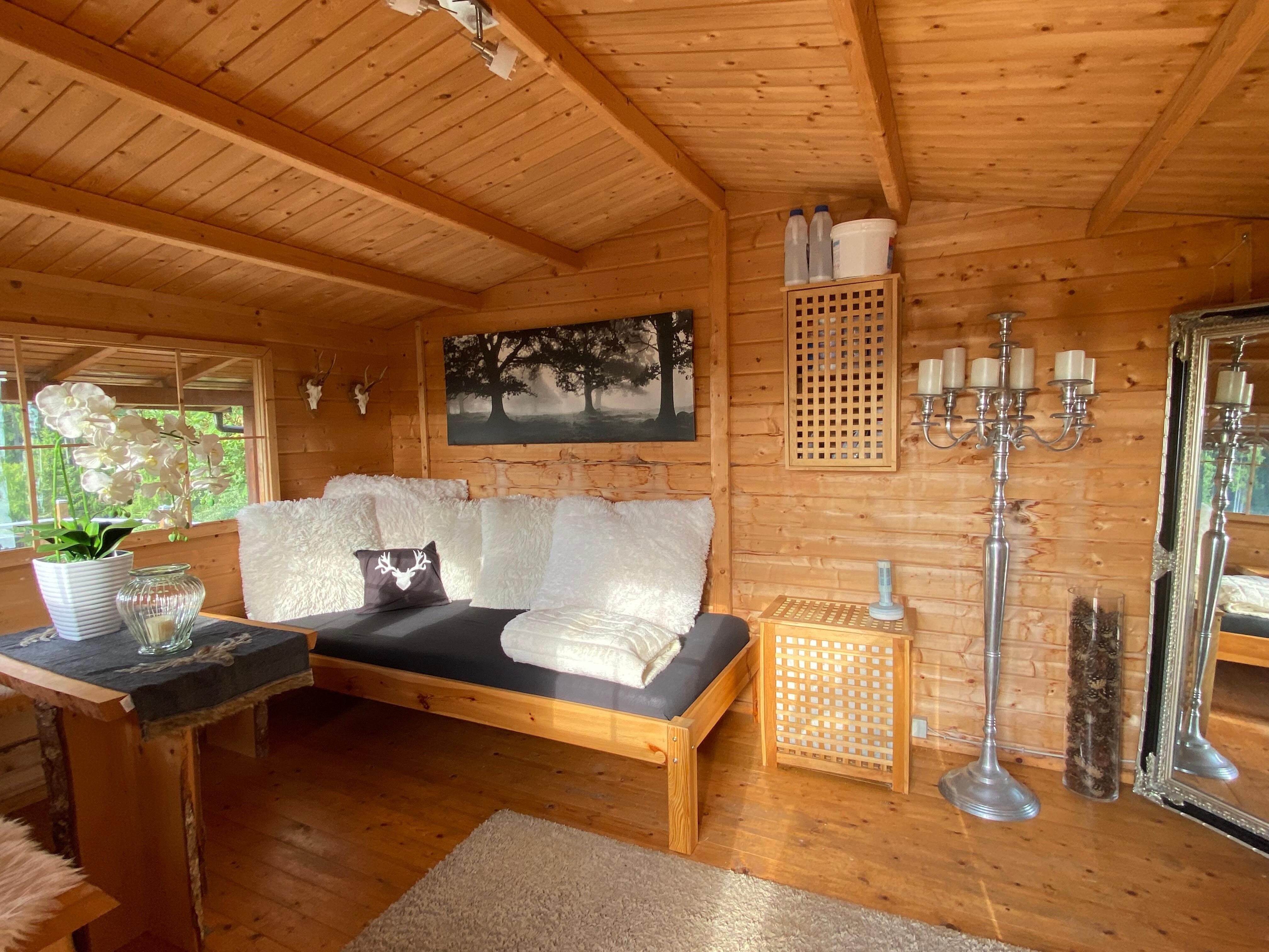 Ferienhäuschen am Ferienhaus, quasi zwei für eins.