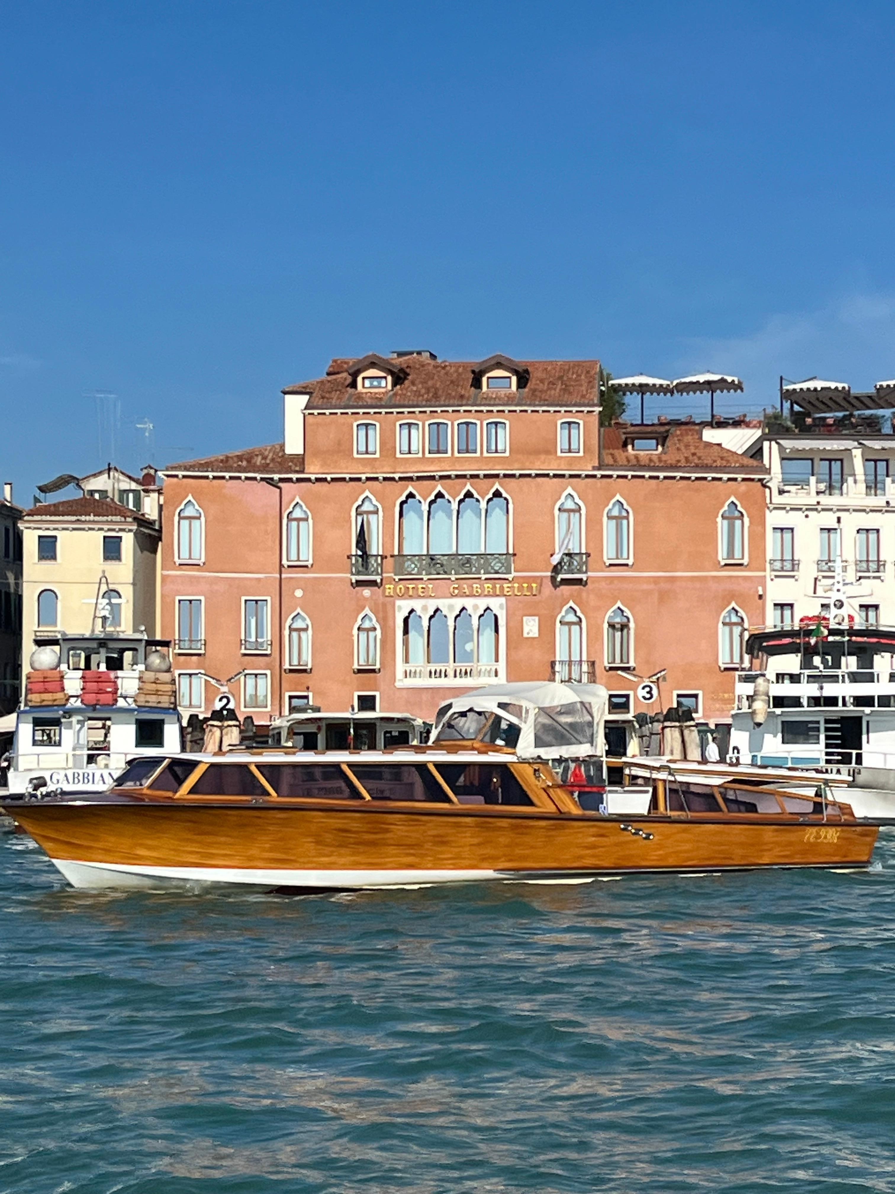 Leaving via water taxi