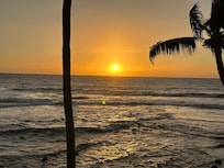 Sunset from our balcony.