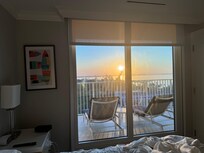 Happy to see the sunrise from my room. It is not the ocean side.