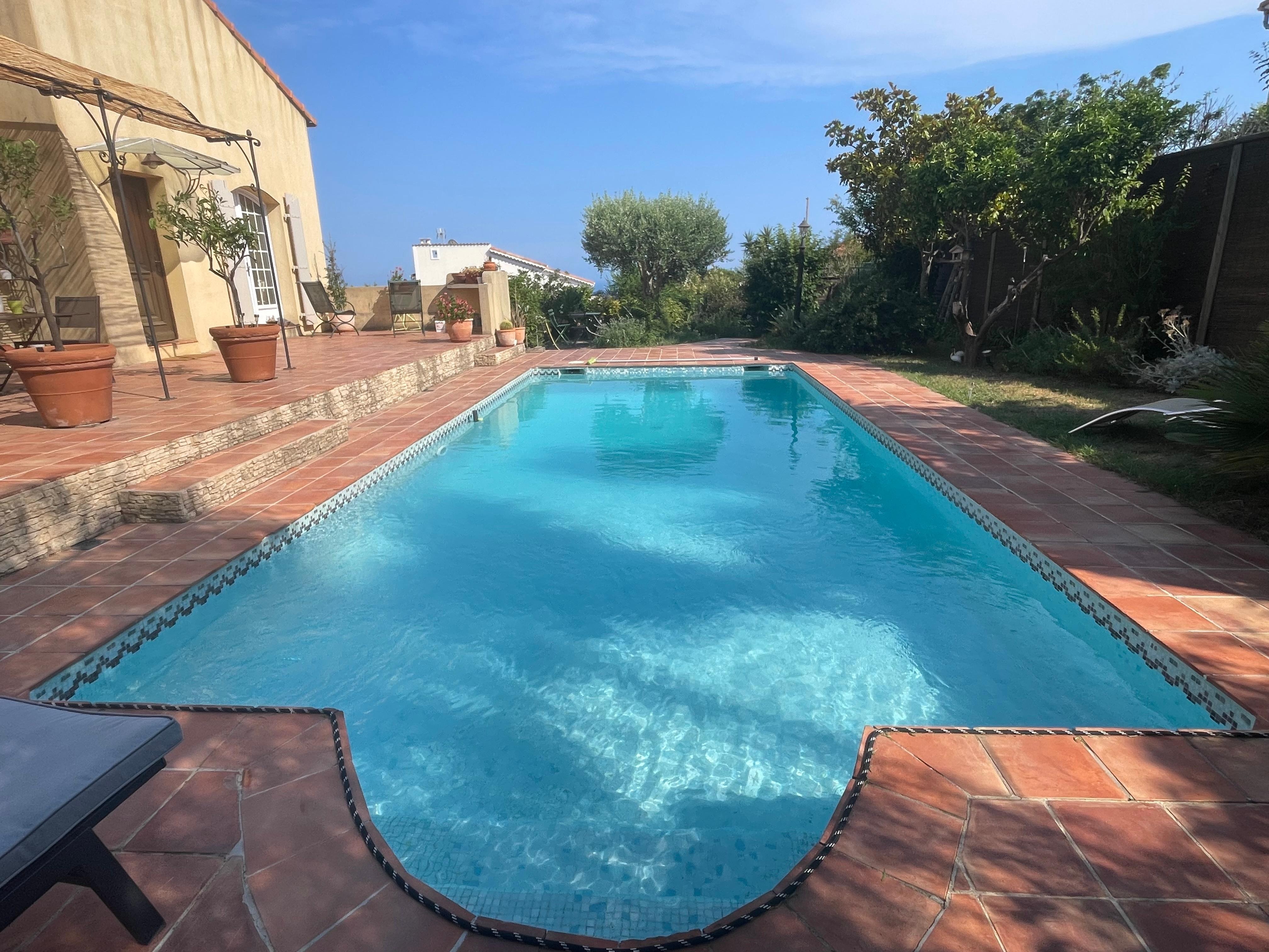 The cool and inviting pool on a hot afternoon was so enjoyable!