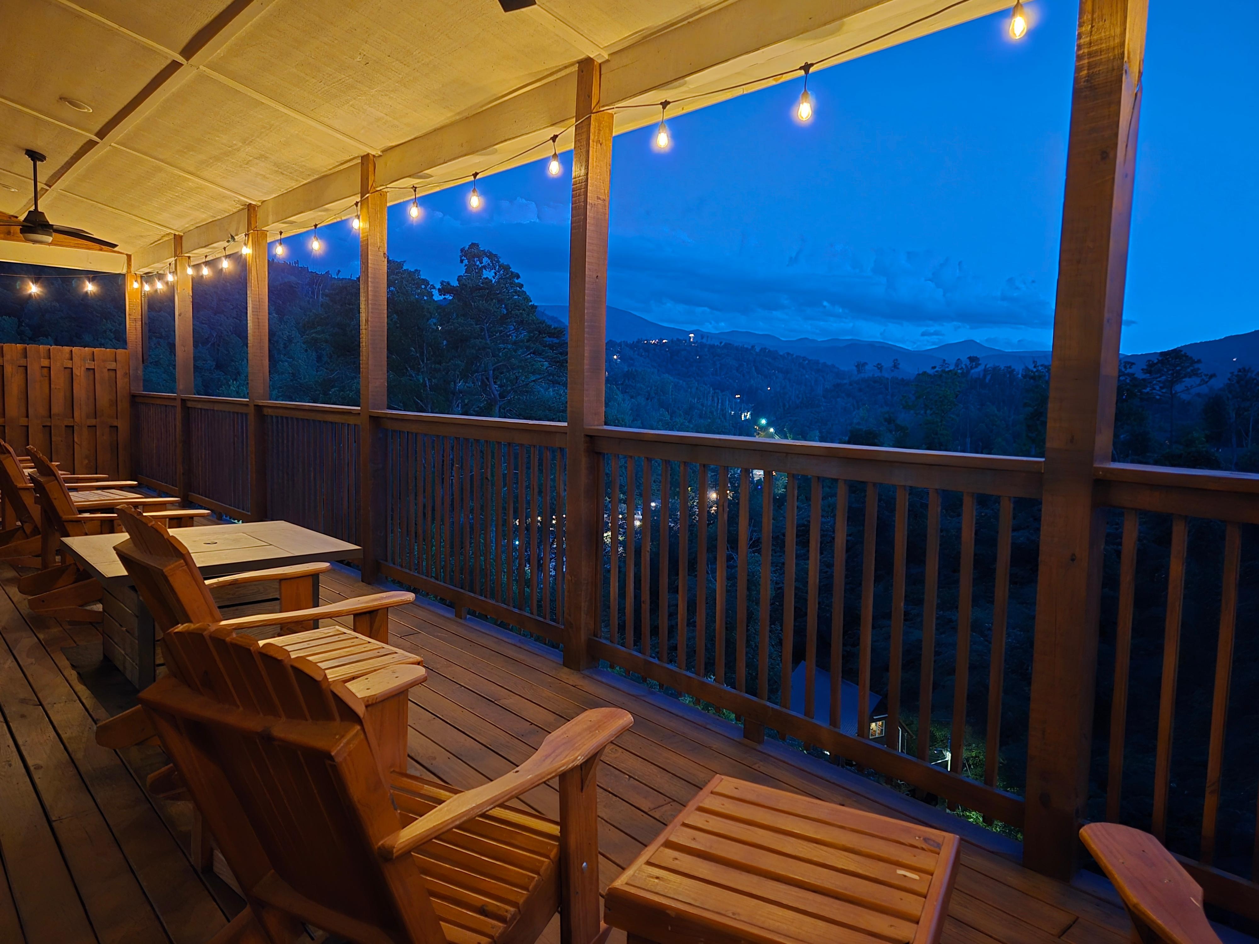 View from the porch in the evening 