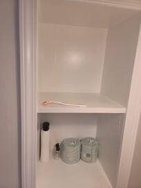 used tongue cleaning tool in bathroom. This was in an obvious location should have been easily found by cleaning company.