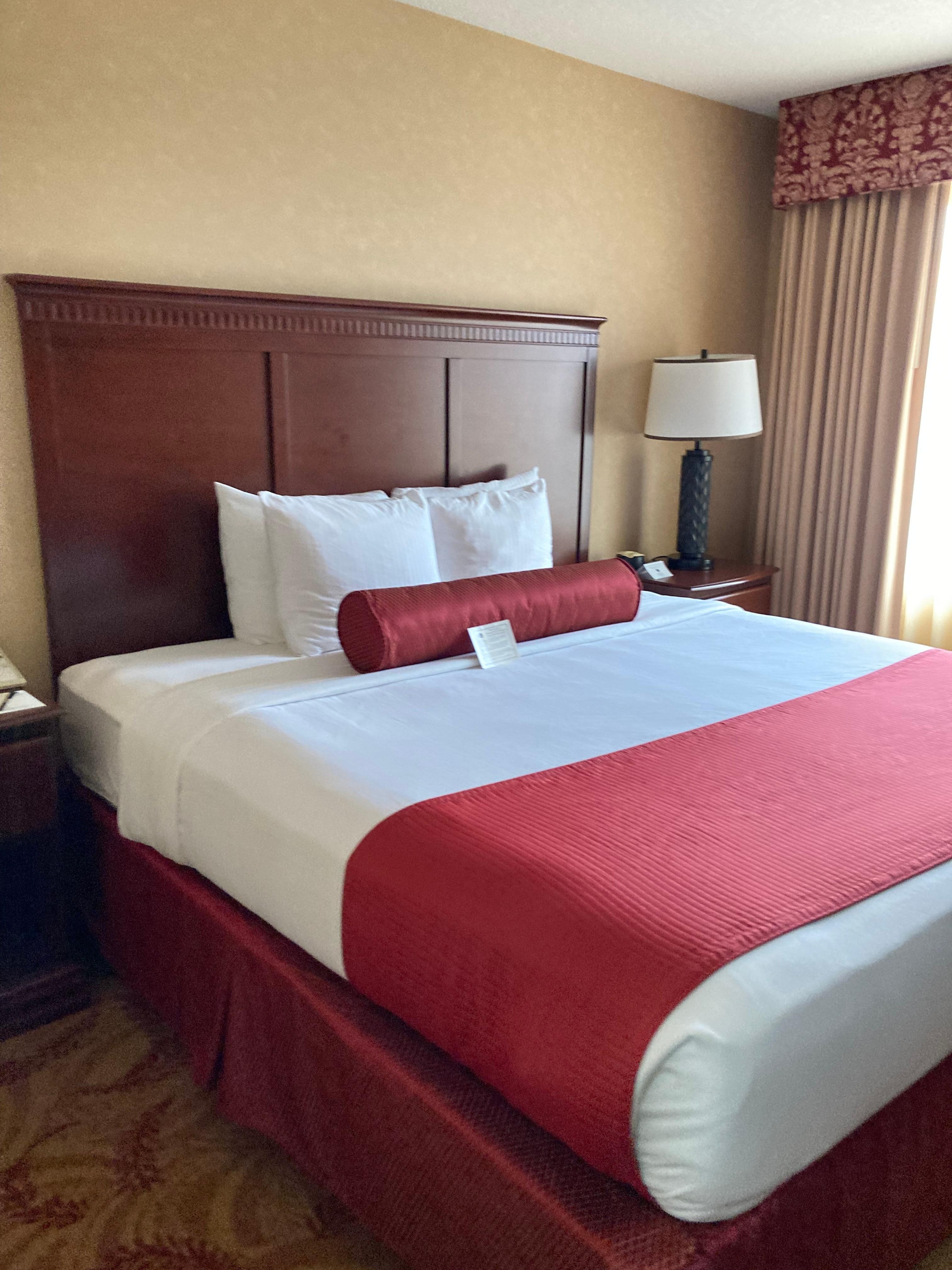 Comfortable bedding and cozy vibes. 