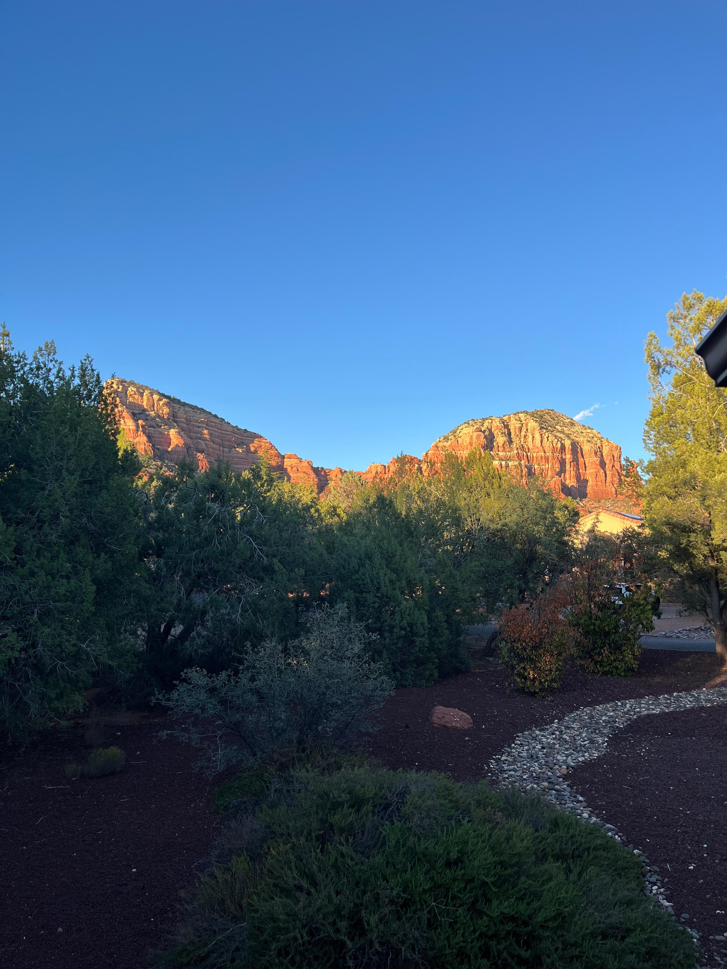 Sunset from the porch