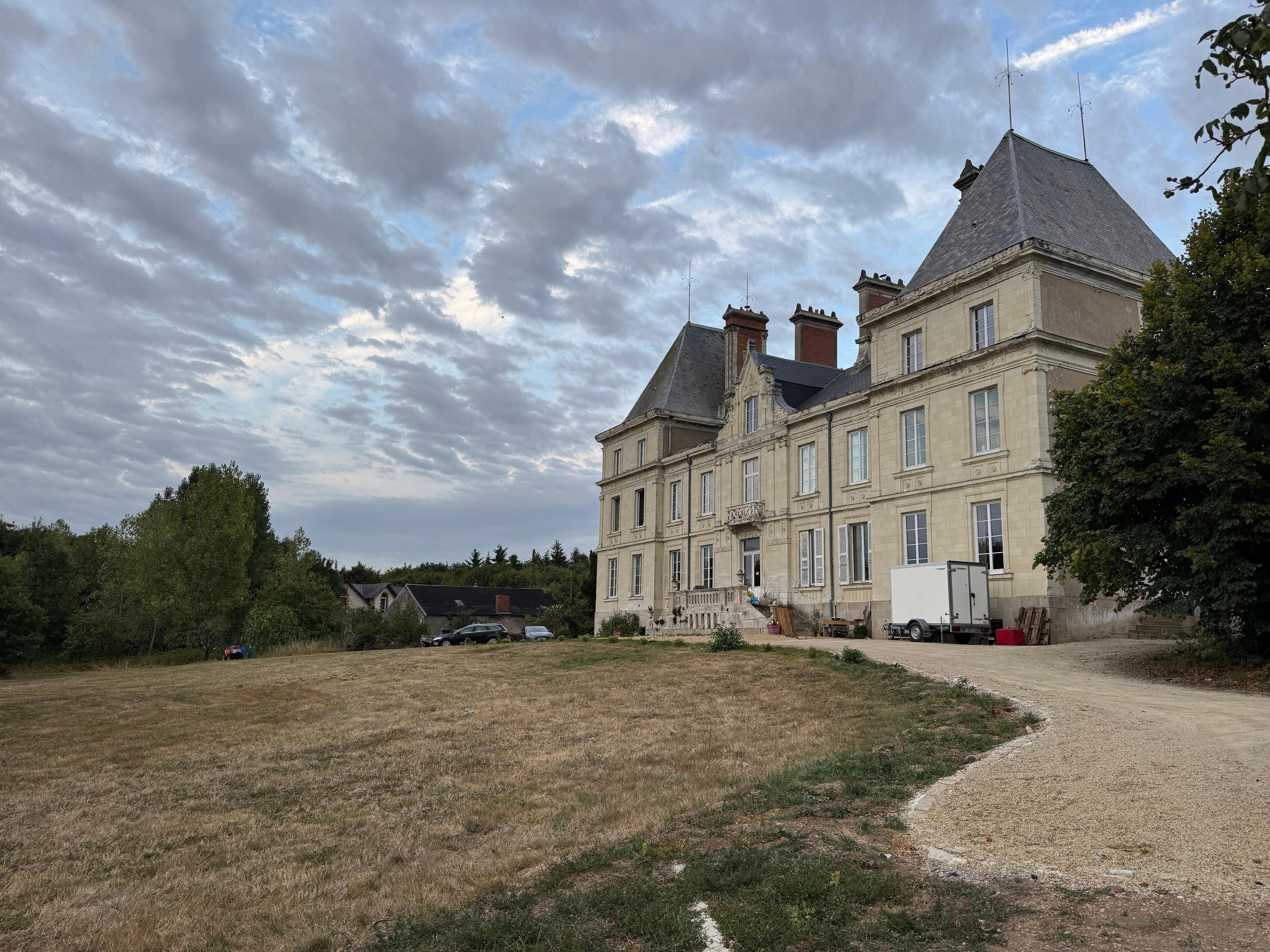 Rear of chateau