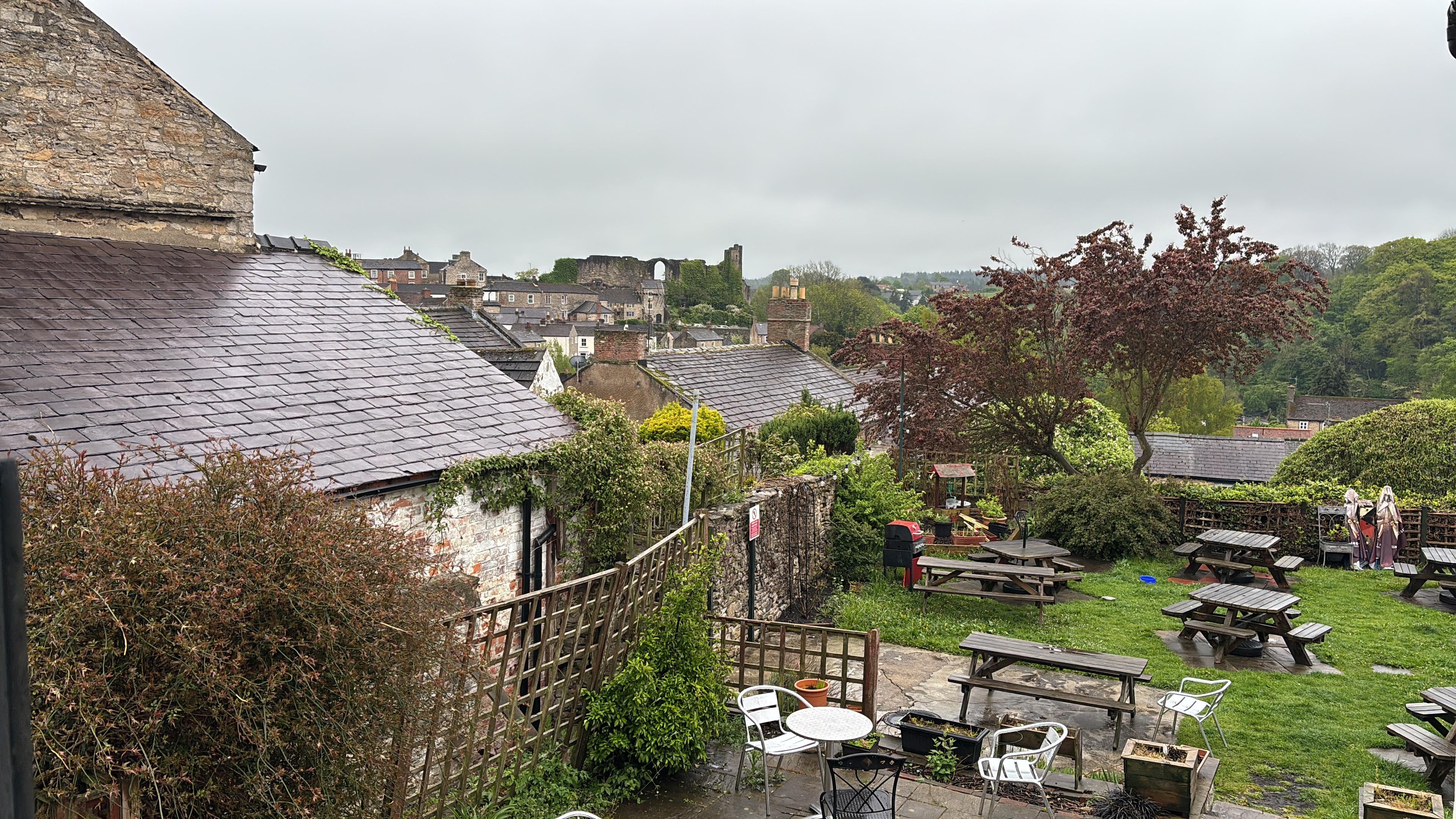 View from the beer garden