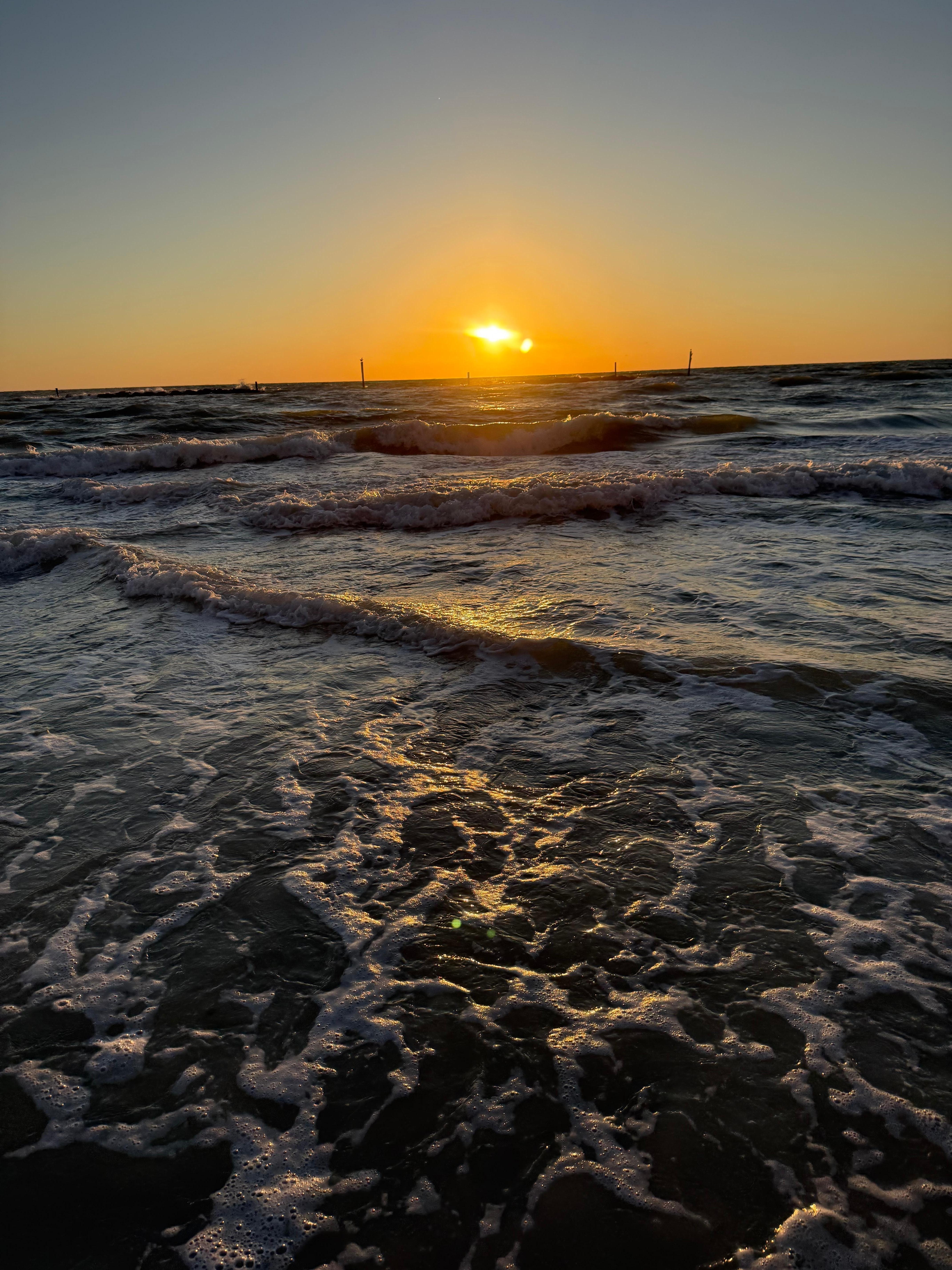 Sunset on the Gulf in front of the Apollo