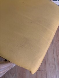 Dirty cushions.