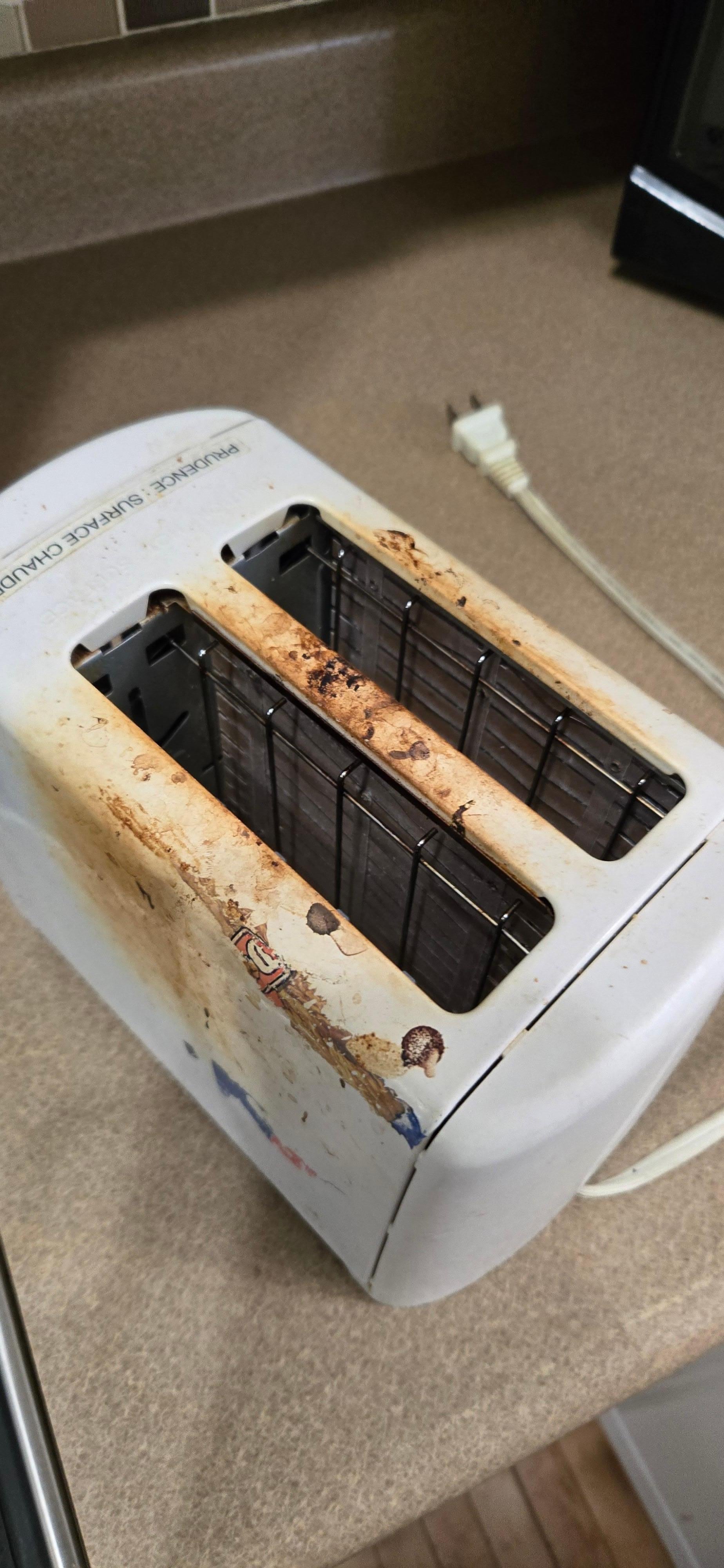 Toaster that would cause fire