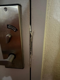 Crack in door