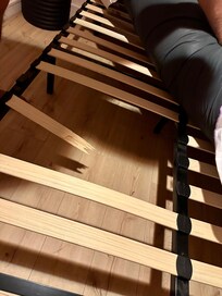 Broken bed slats to all three beds - not safe or comfortable